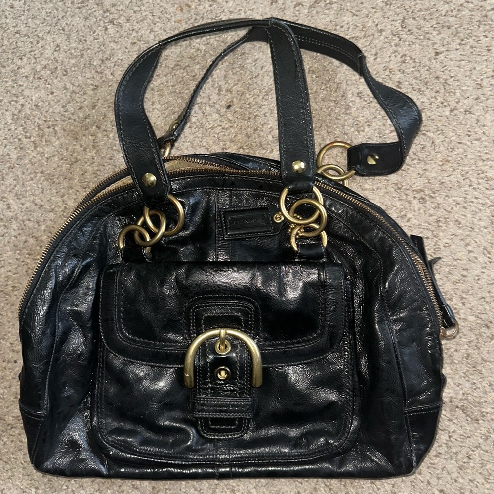 Coach black shoulder bag